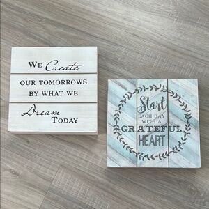Inspirational Wooden Wall Art Set